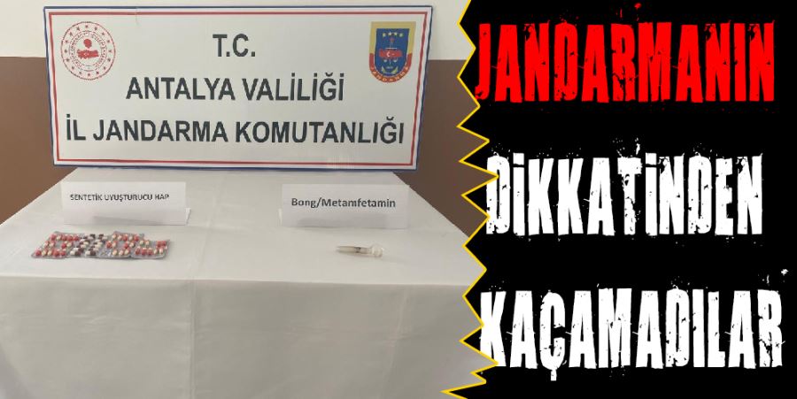 JANDARMANIN DİKKATİNDEN KAÇAMADILAR