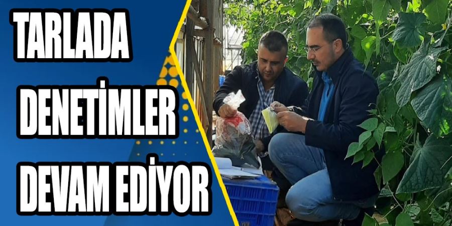 EKİPLER SAHADAN AYRILMIYOR: TARLADA DENETİMLER DEVAM EDİYOR