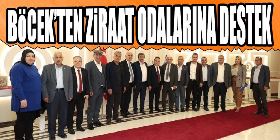 BÖCEK’TEN ZİRAAT ODALARINA DESTEK