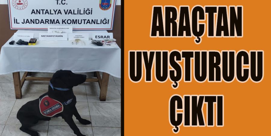 ARAÇTAN UYUŞTURUCU ÇIKTI