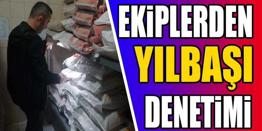 EKİPLERDEN YILBAŞI DENETİMİ