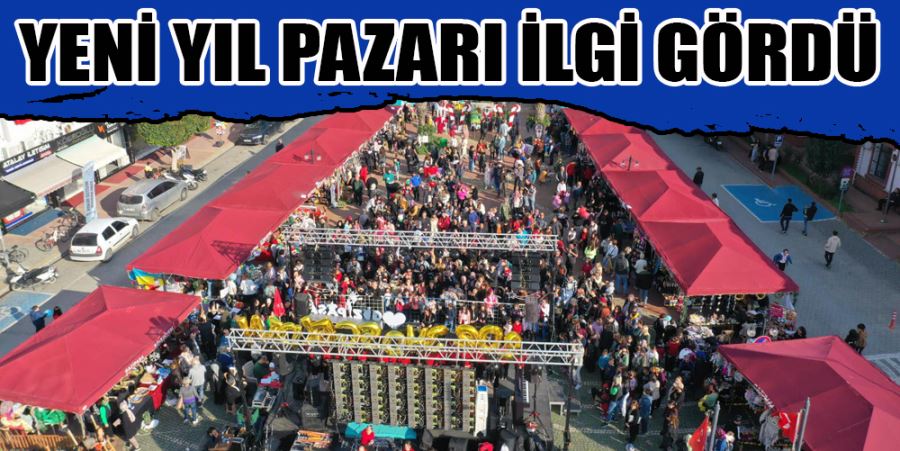 YENİ YIL PAZARI İLGİ GÖRDÜ