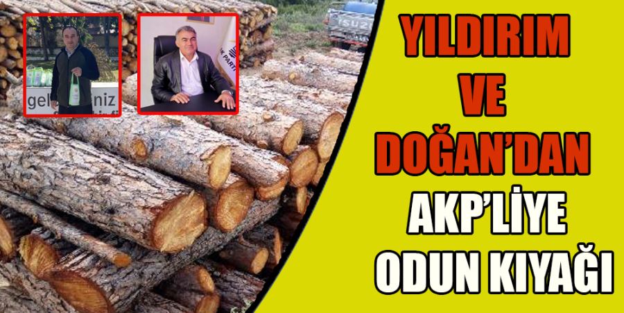 YILDIRIM VE DOĞAN’DAN AKP’LİYE ODUN KIYAĞI