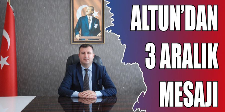 ALTUN ENGELLİ BİREYLERİ UNUTMADI