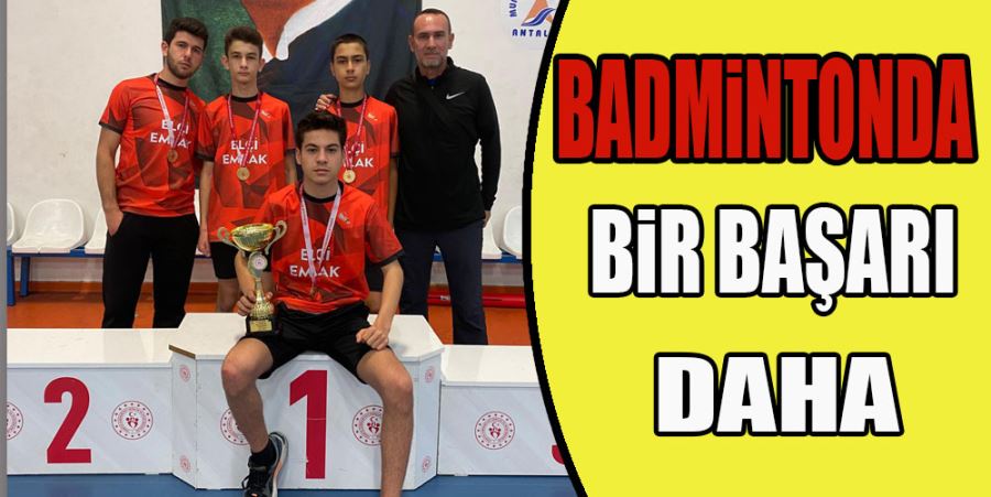 BADMİNTONDA BİR BAŞARI DAHA