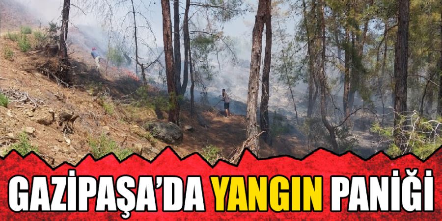 GAZİPAŞA’DA YANGIN PANİĞİ