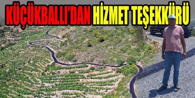 MUHTARDAN HİZMET TEŞEKKÜRÜ