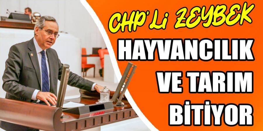 “TARIM VE HAYVANCILIK BİTECEK”