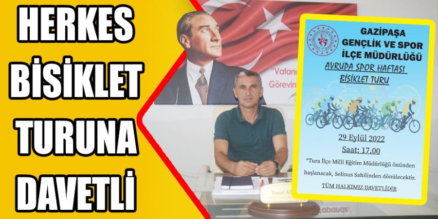 GAZİPAŞA GENÇLİK SPOR BİSİKLET TURU DÜZENLEYECEK