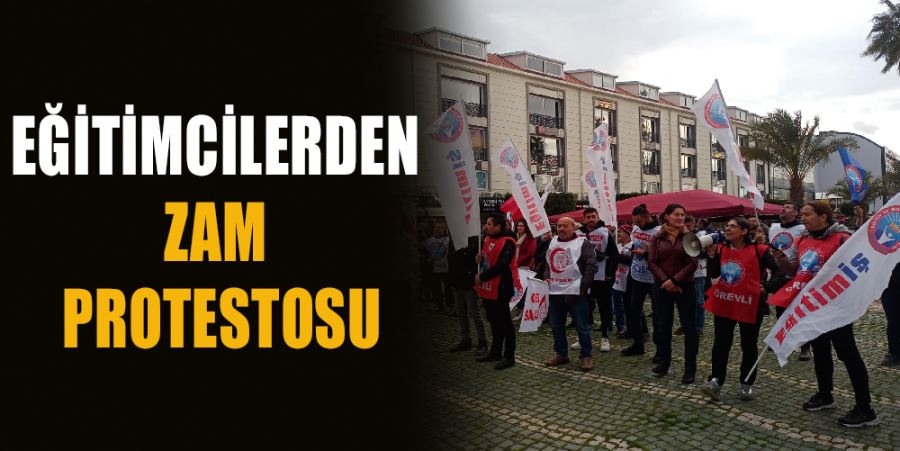 EĞİTİMCİLERDEN ZAM PROTESTOSU