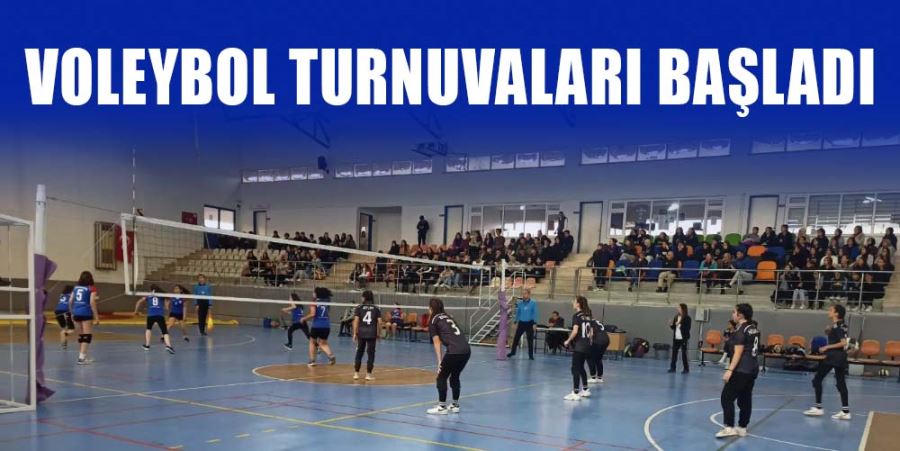 VOLEYBOL TURNUVALARI BAŞLADI 