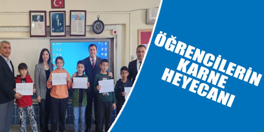 ÖĞRENCİLERİN KARNE HEYECANI