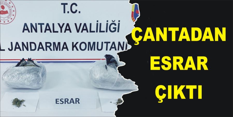 ÇANTADAN ESRAR ÇIKTI