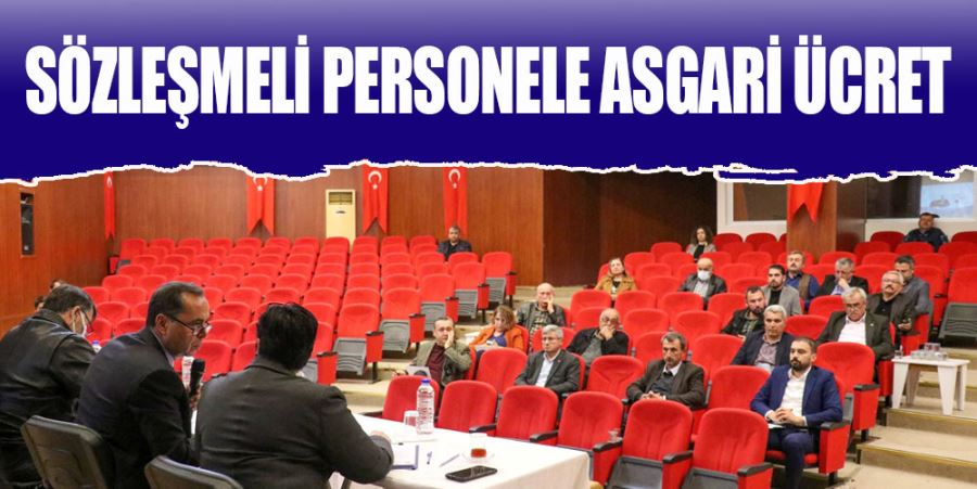 SÖZLEŞMELİ PERSONELE ASGARİ ÜCRET 