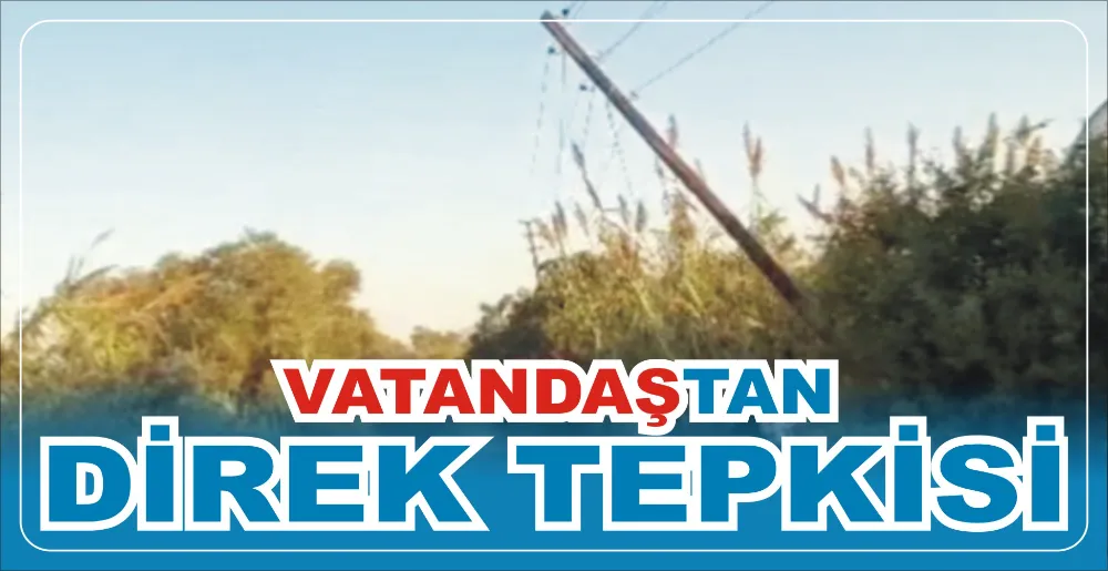 VATANDAŞTAN DİREK TEPKİSİ