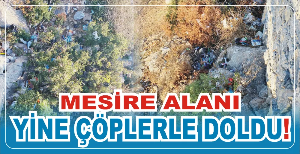 MESİRE ALANI YİNE ÇÖPLERLE DOLDU!