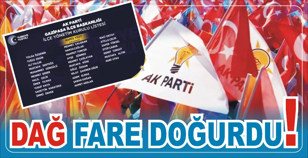 DAĞ FARE DOĞURDU!