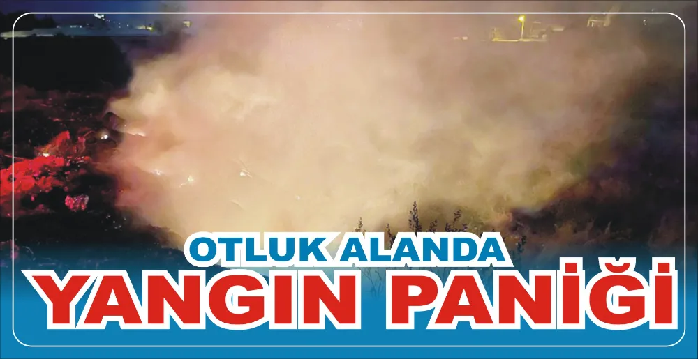 OTLUK ALANDA YANGIN PANİĞİ