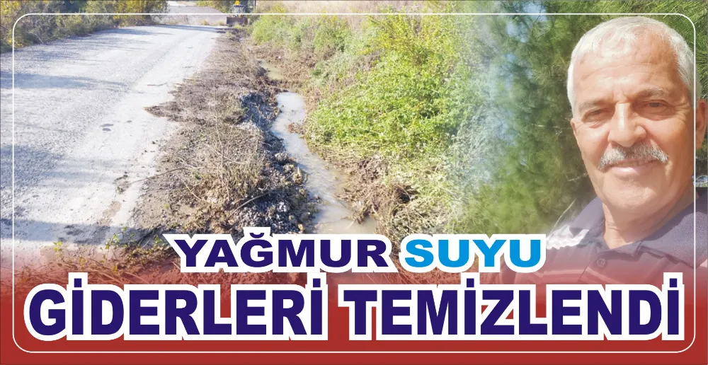 YAĞMUR SUYU GİDERLERİ TEMİZLENDİ