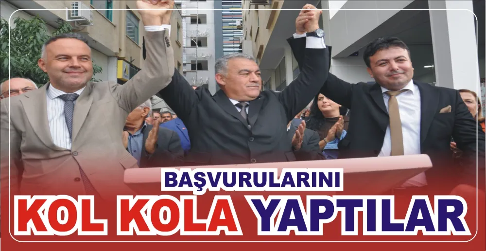 BAŞVURULARINI KOL KOLA YAPTILAR