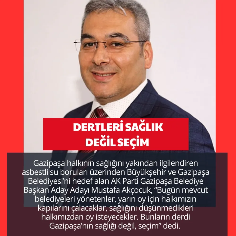 DERTLERİ SAĞLIK DEĞİL SEÇİM