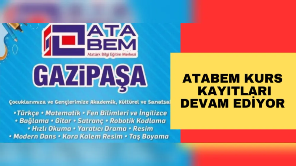 ATABEM KURS KAYITLARI DEVAM EDİYOR