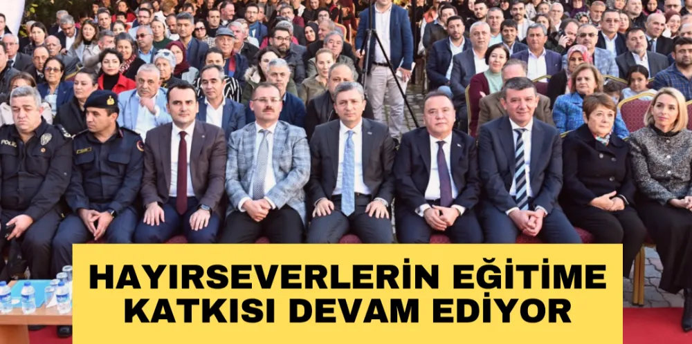 HAYIRSEVERLERİN EĞİTİME KATKISI DEVAM EDİYOR