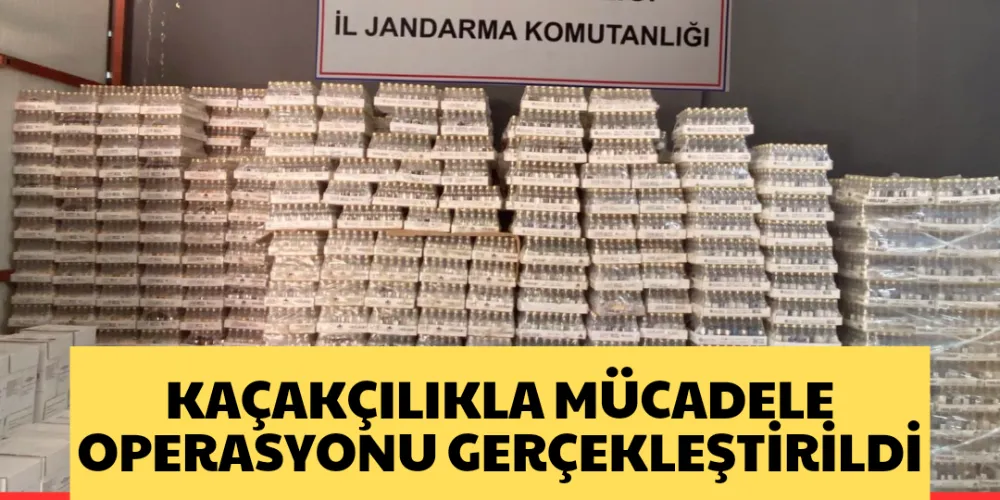 KAÇAKÇILIKLA MÜCADELE OPERASYONU GERÇEKLEŞTİRİLDİ