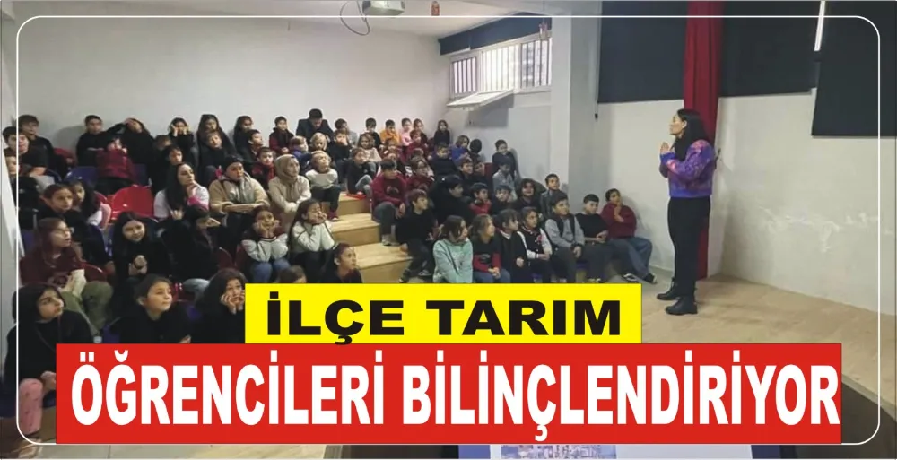 İLÇE TARIM ÖĞRENCİLERİ BİLİNÇLENDİRİYOR