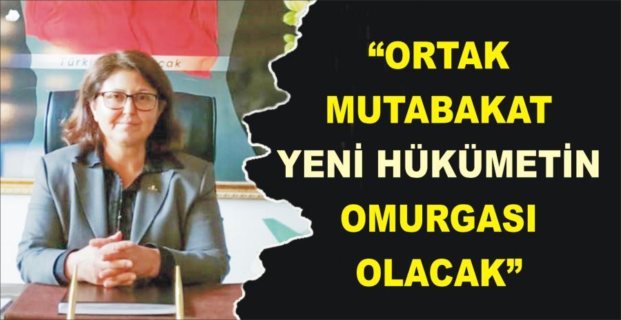 “ORTAK MUTABAKAT YENİ  HÜKÜMETİN OMURGASI OLACAK”