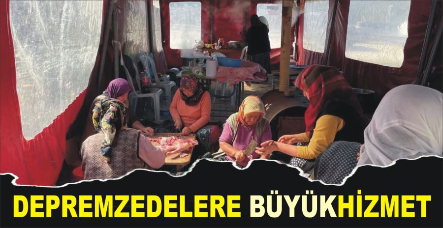 DEPREMZEDELERE BÜYÜK HİZMET