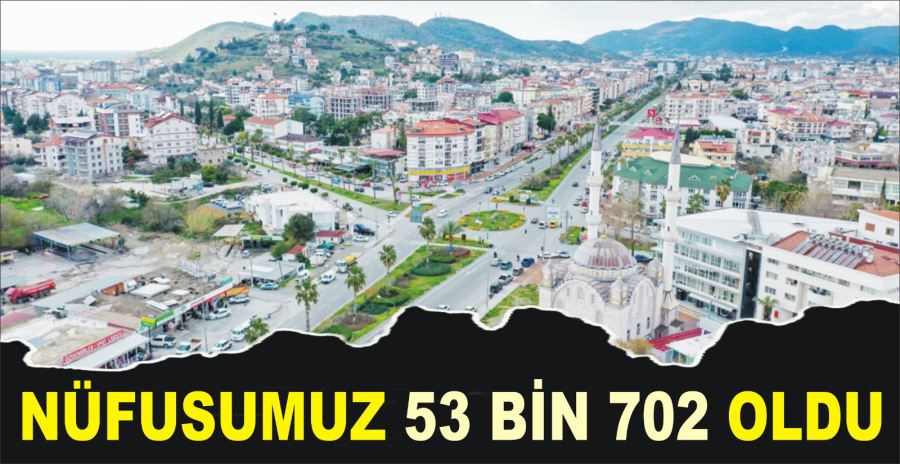 NÜFUSUMUZ 53 BİN 702 OLDU