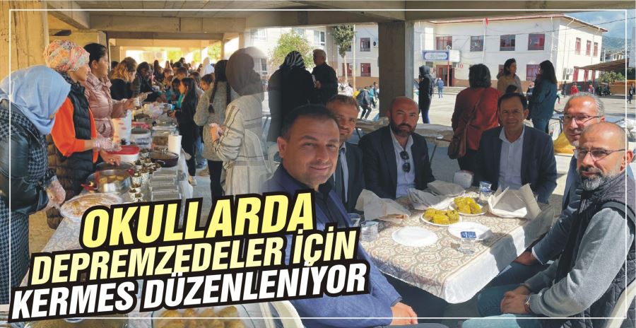 OKULLARDA DEPREMZEDELER  İÇİN KERMES DÜZENLENİYOR