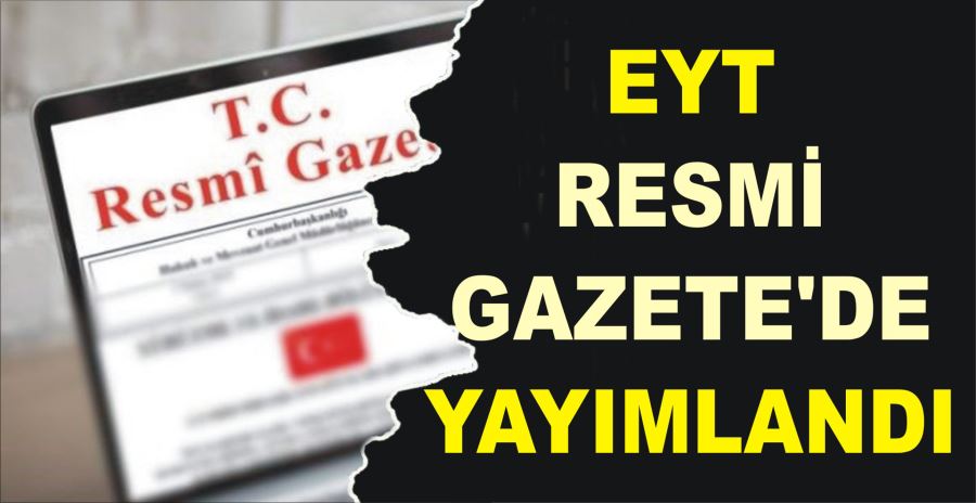 EYT RESMİ GAZETE