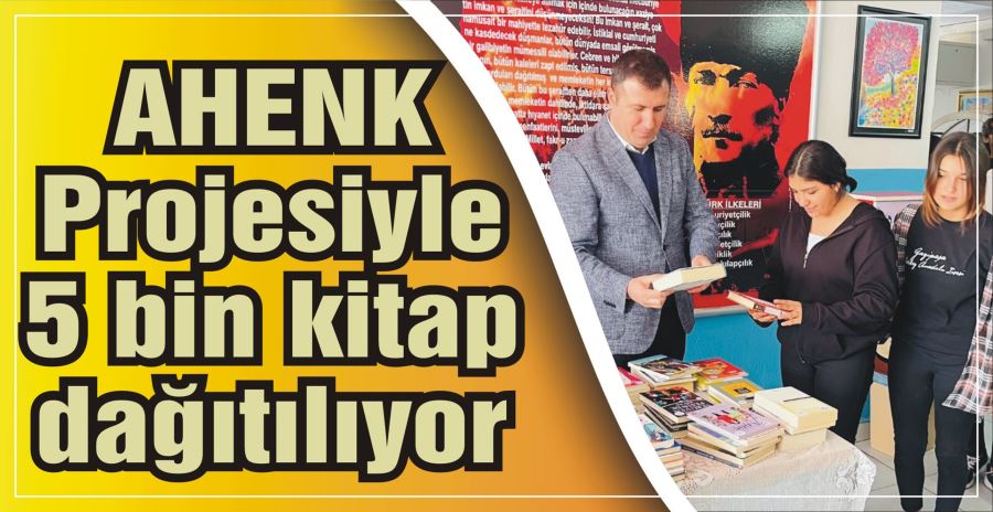 AHENK Projesiyle  5 bin kitap dağıtılıyor