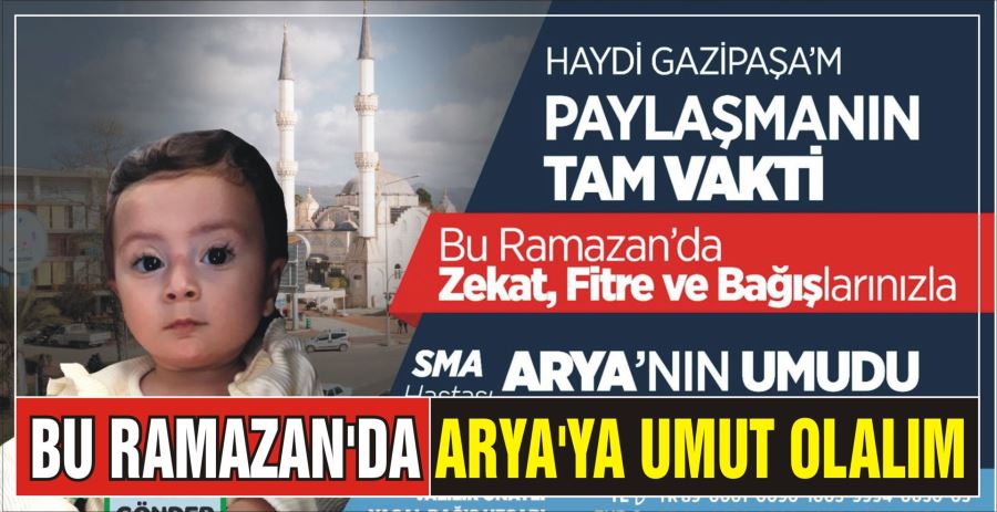 BU RAMAZAN’DA ARYA’YA UMUT OLALIM