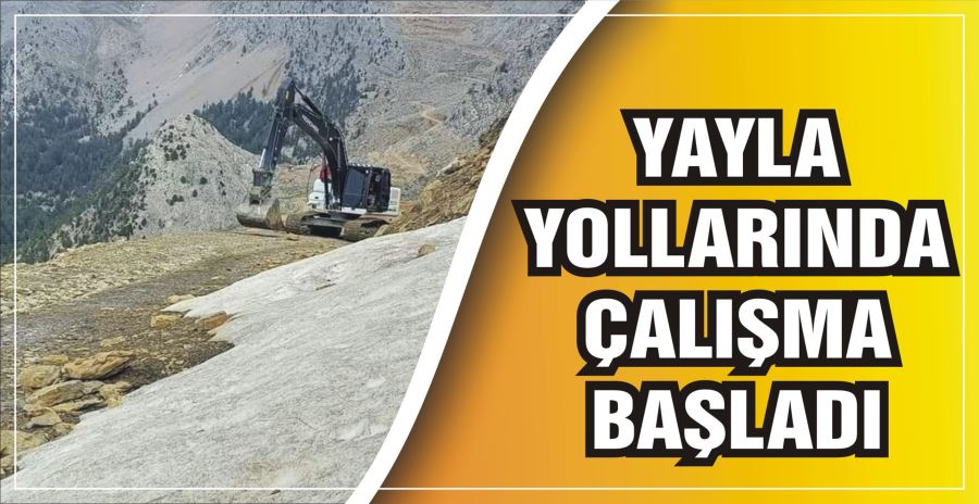 YAYLA YOLLARINDA ÇALIŞMA BAŞLADI