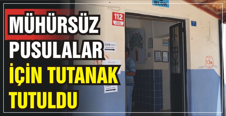 MÜHÜRSÜZ PUSULALAR İÇİN TUTANAK TUTULDU