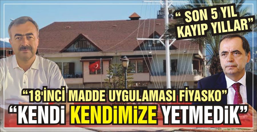 “KENDİ KENDİMİZE YETMEDİK”