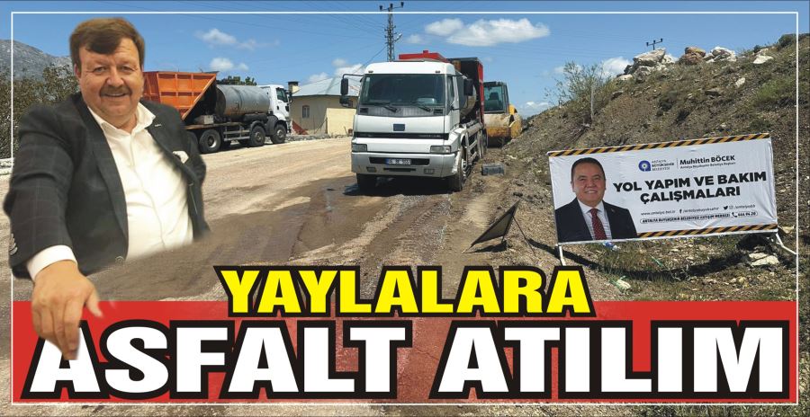 YAYLALARA ASFALT ATILIMI