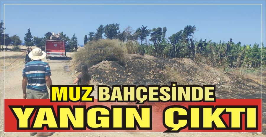 MUZ BAHÇESİNDE YANGIN ÇIKTI