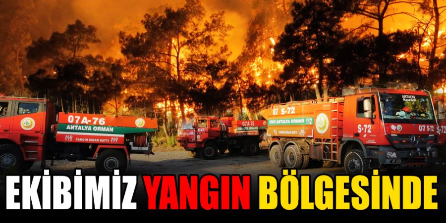 EKİBİMİZ YANGIN BÖLGESİNDE