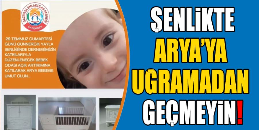 ARYA’YA UĞRAMADAN GEÇMEYİN!