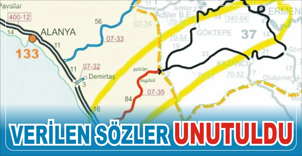 VERİLEN SÖZLER UNUTULDU