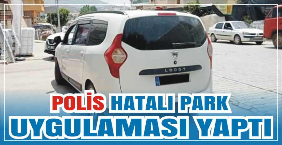 POLİS HATALI PARK UYGULAMASI YAPTI