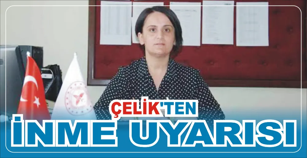 ÇELİK’TEN İNME UYARISI