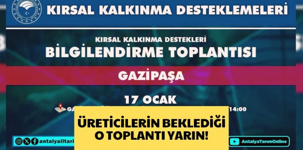 ÜRETİCİLERİN BEKLEDİĞİ O TOPLANTI YARIN!