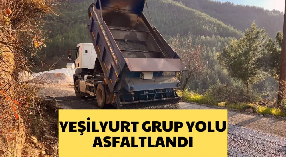 YEŞİLYURT GRUP YOLU ASFALTLANDI