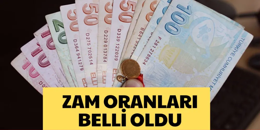 ZAM ORANLARI BELLİ OLDU