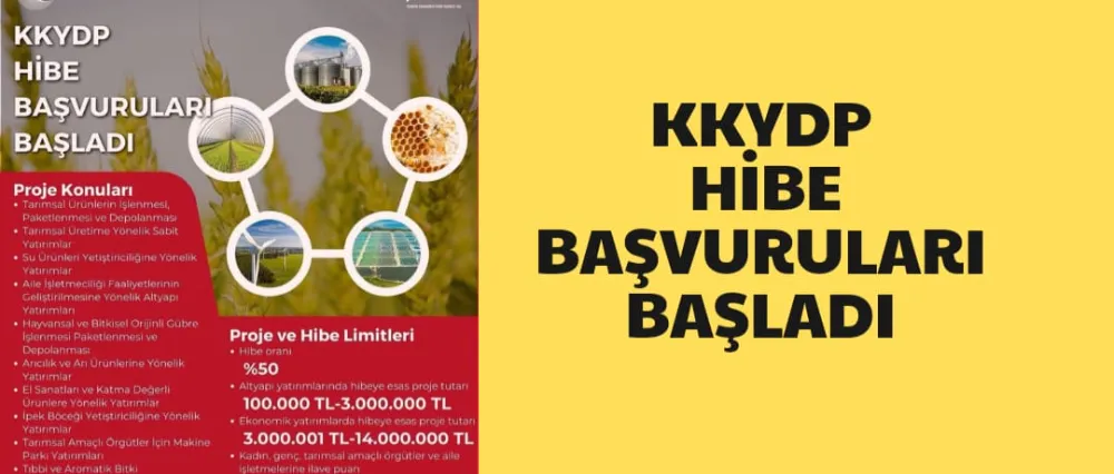 KKYDP HİBE BAŞVURULARI BAŞLADI